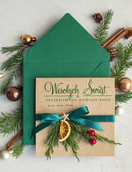 Kartki świąteczne z logo firmy natural ekologiczna kartka świąteczna z twoim logo, biznesowe kartki świąteczne z życzeniami, naturalna eko karta swiateczna0