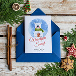 Kartki świąteczne z logo firmy Retro/nowoczesne kartka swiateczna z twoim logo, karnety bożonarodzeniowe i na nowy rok0