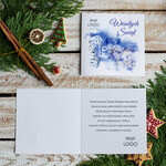 Kartki świąteczne z logo firmy Retro/nowoczesne firmowe kartki swiateczne z logo, karnety bożonarodzeniowe firmowe1