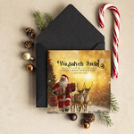 Kartki świąteczne z logo firmy Retro/nowoczesne Kartki Bożonarodzeniowe z Logo Twojej Firmy, karnety bożonarodzeniowe firmowe biznesowe kartki świąteczne z Twoim logo, świąteczne kartki dla firm z logo0