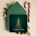 Kartki świąteczne z logo firmy Retro/nowoczesne biznesowe kartki świąteczne z Twoim logo, świąteczne kartki dla firm z logo, kartki świąteczne dla pracowników 0