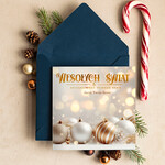 Kartki świąteczne z logo firmy Retro/nowoczesne firmowe kartki bozonarodzeniowe z logo, karnety bożonarodzeniowe firmowe, kartki świąteczne dla pracowników, eleganckie kartki świąteczne z logo firmy0