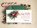 Kartki świąteczne z logo firmy Retro/nowoczesne kartki swiateczne z logo firmy, biznesowa kartka świąteczna, bożonarodzeniowa kartka firmowa, noworoczne kartki z życzeniami dla klientów i pracowników1