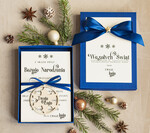 Kartki świąteczne z logo firmy kartka pudełko Biznesowe kartki świąteczne z logo w pudełku śniezka bombką na choinkę- drewniane zawieszki na choinkę prezent dla klientów4