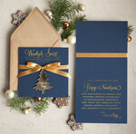 Kartki świąteczne z logo firmy z magnesem lub zawieszką na choinkę bożonarodzeniowa kartka świateczna dla Firm, kartki swiateczne z logo twojej firmy, biznesowa kartka świąteczna z zawieszką na choinkę0