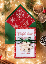 Kartki świąteczne z logo firmy z magnesem lub zawieszką na choinkę kartki świąteczne dla firm Drewniana bombka zawieszka na choinke z Logo firmy świateczna kartka firmowa 0