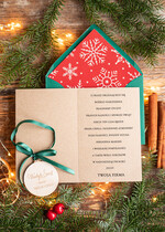 Kartki świąteczne z logo firmy z magnesem lub zawieszką na choinkę kartki świąteczne dla firm Drewniana bombka zawieszka na choinke z Logo firmy świateczna kartka firmowa choinka1