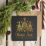 Kartki świąteczne z logo firmy złocone złote firmowe kartki swiateczne z logo złocone treści i napisy na karnecie bożonarodzeniowym, kartki świąteczne dla pracowników, błyszczące złote karnety swiateczne złote napisy0