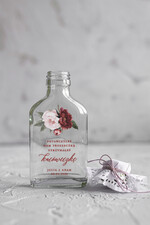 Podziękowania dla Gości Weselnych Butelki/słoiczki z nadrukiem UV podziękowania dla gości weselnych  buteleczki na alkohol rustykalne prezenty dla gości weselnych wydruk na butelce0