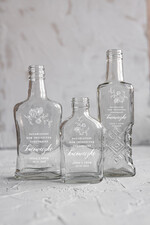 Podziękowania dla Gości Weselnych Butelki/słoiczki z nadrukiem UV podziękowania dla gości weselnych buteleczki na własny trunek prezenty dla gości weselnych boho wydruk na butelce1