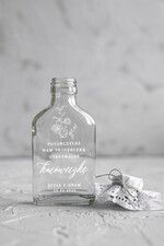 Podziękowania dla Gości Weselnych Butelki/słoiczki z nadrukiem UV podziękowania dla gości weselnych buteleczki na własny trunek prezenty dla gości weselnych boho wydruk na butelce0