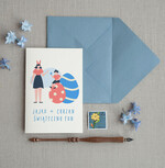 Kartki Wielkanocne kartki wielkanocne  piękne kartki Wielkanocne ręcznie robiona kartka na Wielkanoc z kolorową kopertą 0