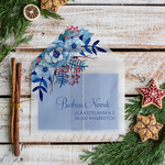 Kartki świąteczne z logo firmy welurowe błyszczące welurowe kartki świąteczne z logo 2