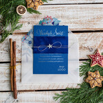 Kartki świąteczne z logo firmy welurowe błyszczące welurowe kartki świąteczne z logo 3