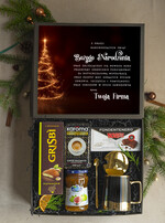 Prezenty oferta dla Firm kubki, filiżanki, kubki termiczne Włoski kosz prezentowy premium z filiżanką dla firm, prezent biznesowy włoskie smaki, upominki na święta dla pracowników Gusto Italiano1