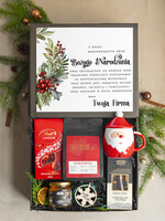 Prezenty oferta dla Firm kubki, filiżanki, kubki termiczne  kosz prezentowy premium z kubkiem dla firm, prezent biznesowy z kawą i herbatą, upominki na święta dla pracowników 1