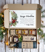 Prezenty oferta dla Firm zestawy na rozgrzewkę Oryginalne prezenty świąteczne dla pracowników, kosz prezentowy  z logo upominek świąteczny dla  klientów biznesowych, świąteczne boxy prezentowe0