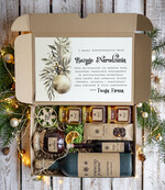 Prezenty oferta dla Firm zestawy na rozgrzewkę Oryginalne prezenty świąteczne dla pracowników, kosz prezentowy  z logo upominek świąteczny dla  klientów biznesowych, świąteczne boxy prezentowe0