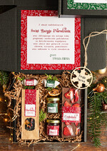 Prezenty oferta dla Firm kawa  herbata miód Prezenty świąteczne dla klientów biznesowych, elegancki prezent z miodem od firm z logo, prezent świąteczny dla pracowników1