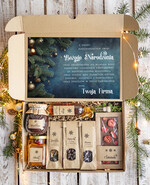 Prezenty oferta dla Firm kawa  herbata miód Prezenty na Boże Narodzenie dla klientów, bożonarodzeniowy prezent biznesowy dla firm z kawą  i  herbatą, paczki na święta dla pracowników, upominek biznesowy box swiąteczny zestaw z logo 0