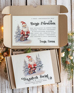 Prezenty oferta dla Firm kawa  herbata miód Prezenty świąteczne dla klientów biznesowych z kubkiem, eleganckie prezenty bożonarodzeniowe z miodami od firm z logo, prezent świąteczny dla pracowników1