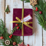 Prezenty oferta dla Firm kawa  herbata miód upominki na święta zestaw świąteczny dla firm welurowe pudełko z herbatą i kawą    2