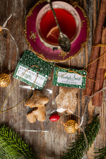 Prezenty oferta dla Firm kawa  herbata miód upominki na święta zestaw świąteczny dla firm welurowe pudełko z herbatą i kawą    4