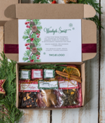 Prezenty oferta dla Firm kawa  herbata miód upominki świąteczne dla klientów, kawa ziarnista i aromatyczna herbata2