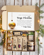 Prezenty oferta dla Firm kawa  herbata miód Prezenty na Boże Narodzenie dla klientów, bożonarodzeniowy prezent biznesowy dla firm herbata i miód, paczki na święta dla pracowników, upominek biznesowy box swiąteczny zestaw z logo 0