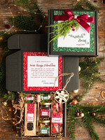 Prezenty oferta dla Firm kawa  herbata miód Prezenty świąteczne dla klientów biznesowych, elegancki prezent z miodem od firm z logo, prezent świąteczny dla pracowników0