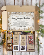 Prezenty oferta dla Firm kawa  herbata miód Prezenty na Boże Narodzenie dla klientów, bożonarodzeniowy prezent biznesowy dla firm z kawą i herbatą, paczki na święta dla pracowników, upominek biznesowy box swiąteczny zestaw z logo 0