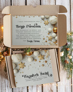 Prezenty oferta dla Firm kawa  herbata miód Prezenty na Boże Narodzenie dla klientów, bożonarodzeniowy prezent biznesowy dla firm herbata i miód, paczki na święta dla pracowników, upominek biznesowy box swiąteczny zestaw z logo 1