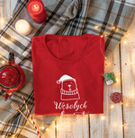 Prezenty oferta dla Firm zestawy skarpetki, koszulki z nadrukiem Pomysła na prezent świąteczna koszulka różne rozmiary, czerwona świąteczna koszulka, koszulka świąteczna z nadrukiem,  prezent na święta koszulka z nadrukiem 1