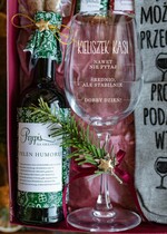 prezenty dla niej zestawy do grzańca wyjątkowy pomysł na prezent dla babci na święta, kieliszek z grawerem4