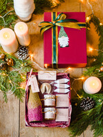 prezenty dla niej zestawy do grzańca romantyczny prezent dla żony na święta brokatowa butelka0