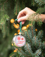 Prezenty oferta dla Firm drobne prezenty dla firm Prezent Biznesowy Na Święta z Logo Ekskluzywna Bombka z logo na choinkę z Logo Firmy , życzenia zapakowane w  drewniane pudełko 2