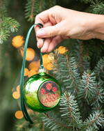 Prezenty oferta dla Firm drobne prezenty dla firm Prezent Biznesowy Na Święta z Logo Ekskluzywna Bombka z logo na choinkę z Logo Firmy , życzenia zapakowane w  drewniane pudełko 7