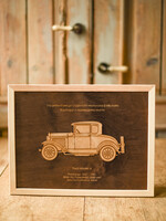 prezenty dla niego Puzzle, drewniane skrzynie, skarbonki wyjątkowy prezent na święta dla taty obrazek z autem    0