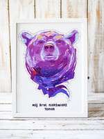 prezenty dla niego Puzzle, drewniane skrzynie, skarbonki prezenty świąteczne dla brata puzzle niedźwiedź   0