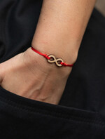 prezenty dla niej bransoletki szczęścia  Pomysł na Prezent dla Dziewczyny Drewniana Bransoletka Nieskończoność Upominek dla Niej 2