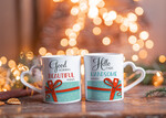 Prezenty indywidualne  zestawy z kubkiem i filiżanką świąteczny zestaw kubeczków dla pary, wspólny prezent świąteczny dla rodziców pod choinkę, ciekawe prezenty dla tesciow na swieta, zestaw kubków dla pary, bozonarodzeniowy prezent dla dziadków, świąteczny zestaw kubeczków dla pary 6