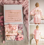 Prezenty dla świadków boxy prezentowy dla Świadkowej, prośba o świadkowanie  Praktyczny i przydatny Box prezentowy dla świadkowej z kosmetykami i szlafrokiem, prezent dla druhny, prośba o świadkowanie pudelko prezentowe dla świadkowej 0