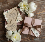 Prezenty dla Babci i Dziadka Prezenty dla Babci Drewniana Kartka z życzeniami na Dzień Babci, Kartka dla Babci w pudełku0