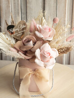 Prezenty dla Babci i Dziadka Prezenty dla Babci kompozycja z suszonych kwiatów prezent na dzień babci flowerbox z suszonych kwiatów, prezent urodzinowy dla babci, podziękowanie dla babci3