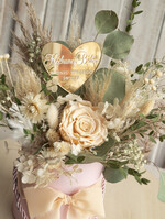 Prezenty dla Babci i Dziadka Prezenty dla Babci flowerbox z wieczną różą dla Babci i Dziadka, prezent dla Babci i Dziadka podziękowanie na weselu bukiet kwiatów, kompozycje z suszonych kwiatów5