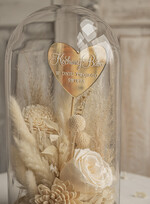 Prezenty dla Babci i Dziadka Prezenty dla Babci flowerbox, pomysł na prezent prezent dla babci kwiaty w kopule kompozycja z kwiatów suszonych wieczne roze,  prezent dla babci bukiet z suszonych kwiatów0