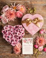 Prezenty dla Babci i Dziadka Prezenty dla Babci prezent dla babci flowerbox z okazji dnia babci, prezenty dla dziadków welurowe serce 0