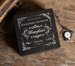 Prezenty dla Babci i Dziadka Prezenty dla Dziadka Prezent na dzień Dziadka Butelki na Trunki z nadrukiem w Skrzynce Zyczenia dla dziadka w środku2