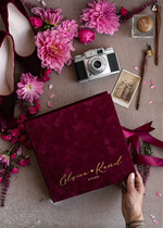 Ankiety weselne ankiety w pudełkach  Bordowa Ankieta Weselna Dla Gości Pamiątka Ze Ślubu, Bordowa Ankieta Weselna Zamknięta W Welurowym Pudełku, Pamiątka Ze Ślubu Ankiety Weselne7