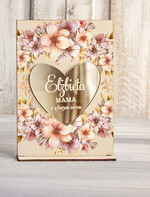 Prezenty dla Mamy kartki i magnesy na lodówkę z życzeniami  wyjątkowy prezent dla Mamy, prezent z okazji Dnia Mamy, statuetka z życzeniami dla Mamy, drewniana kartka z życzeniami z podstawką0